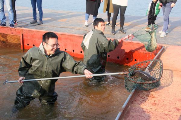 武宁渔业捕鱼画面